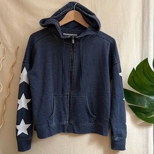 Tommy Hilfiger Hooded Zipper Long-sleeve Top Size S